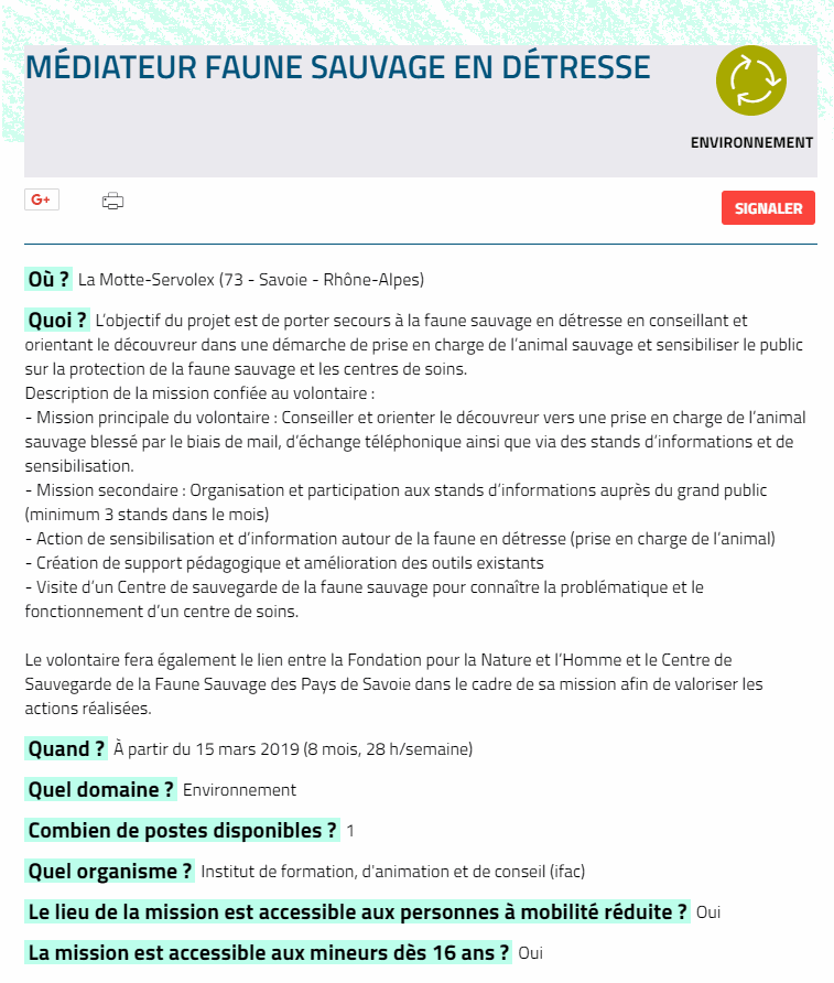 service civique 1